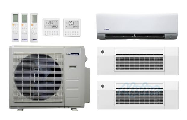 Photo of Blueridge BXM1A27SC0-6CC1-9CC1-9WM 27,000 BTU (2.3 Ton) 3-Zone 25 SEER2 Inverter R-454B XM1 Series Heat Pump Condenser System 60972