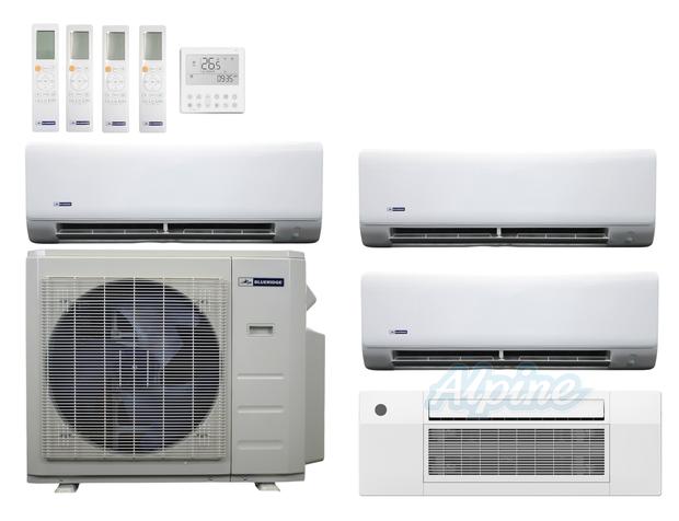 Photo of Blueridge BXM1A36SC0-9CC1-9WM-9WM-12WM 36,000 BTU (3 Ton) 4-Zone 24 SEER2 Inverter R-454B XM1 Series Heat Pump Condenser System 60980