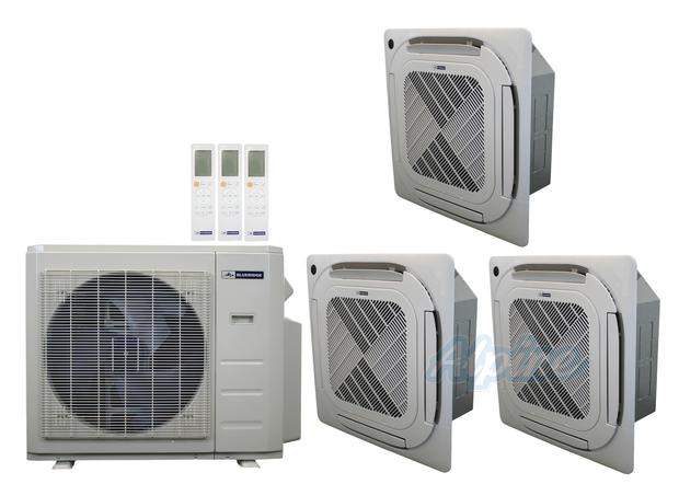 Photo of Blueridge BXM1A27SC0-9CC4-9CC4-12CC4 27,000 BTU (2.3 Ton) 3-Zone 25 SEER2 Inverter R-454B XM1 Series Heat Pump Condenser System 61194