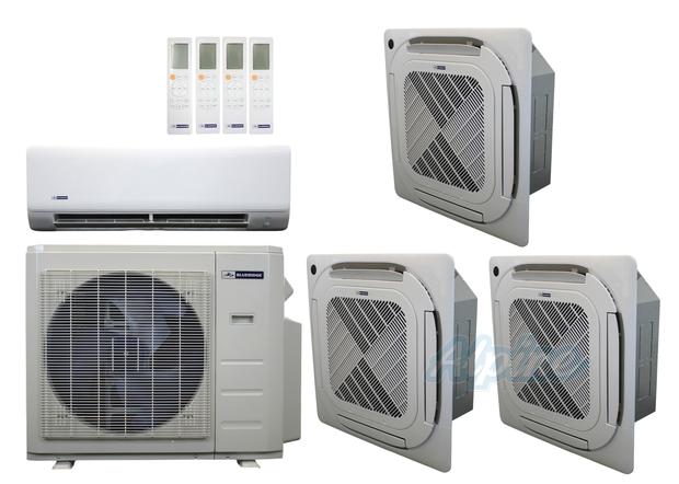 Photo of Blueridge BXM3A27UC0-9CC4-9CC4-9WM-12CC4 27,000 BTU (2.3 Ton) 4-Zone 23 SEER2 Inverter R-454B XM3 Series Heat Pump Ultra Cool/Ultra Heat System 61227