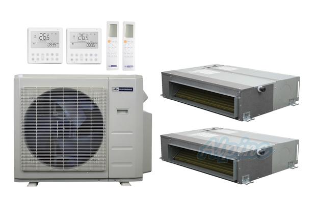 Photo of Blueridge BXM1A27SC0-12CDH-18CDH 26,600 BTU (2.2 Ton) 2-Zone 21 SEER2 Inverter R-454B XM1 Series Heat Pump Condenser System 60984