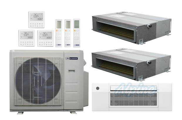 Photo of Blueridge BXM3A36UC0-12CC1-12CDH-18CDH 36,000 BTU (3 Ton) 3-Zone 21.2 SEER2 Inverter R-454B XM3 Series Heat Pump Ultra Cool/Ultra Heat System 60986