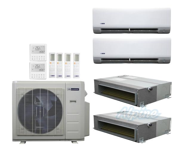 Photo of Blueridge BXM3A36UC0-6WM-9WM-12CDH-12CDH 36,000 BTU (3 Ton) 4-Zone 21.2 SEER2 Inverter R-454B XM3 Series Heat Pump Ultra Cool/Ultra Heat System 61124