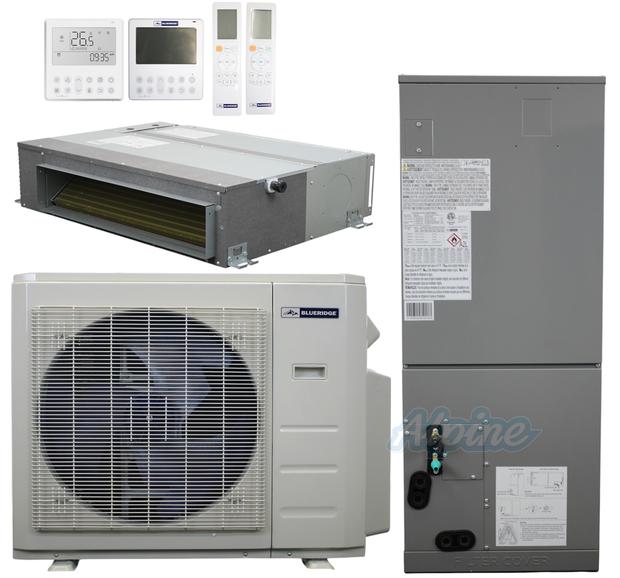 Photo of Blueridge BXM1A36SC0-12CDH-18DH 36000 BTU (3 Ton) 2-Zone 20 SEER2 Inverter R-454B XM1 Series Heat Pump Ultra Cool/Ultra Heat System 63342