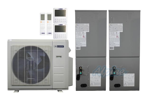 Photo of Blueridge BXM1A36SC0-18DH-18DH 35,000 BTU (2.9 Ton) 2-Zone 20 SEER2 Inverter R-454B XM1 Series Heat Pump Condenser System 61441