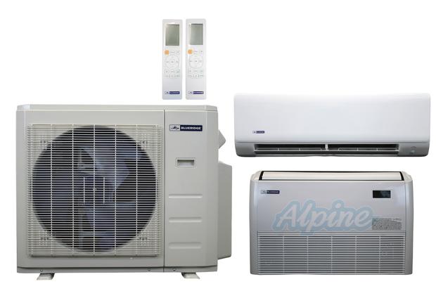 Photo of Blueridge BXM3A27UC0-12WM-18FC 27,000 BTU (2.3 Ton) 2-Zone 23 SEER2 Inverter R-454B XM3 Series Heat Pump Ultra Cool/Ultra Heat System 61026