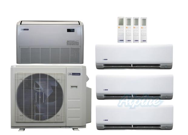 Photo of Blueridge BXM1A36SC0-6WM-6WM-9WM-24FC 36,000 BTU (3 Ton) 4-Zone 24 SEER2 Inverter R-454B XM1 Series Heat Pump Condenser System 61029