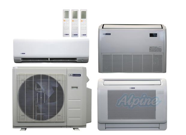 Photo of Blueridge BXM1A36SC0-9WM-12LW-24FC 36,000 BTU (3 Ton) 3-Zone 24 SEER2 Inverter R-454B XM1 Series Heat Pump Condenser System 61035
