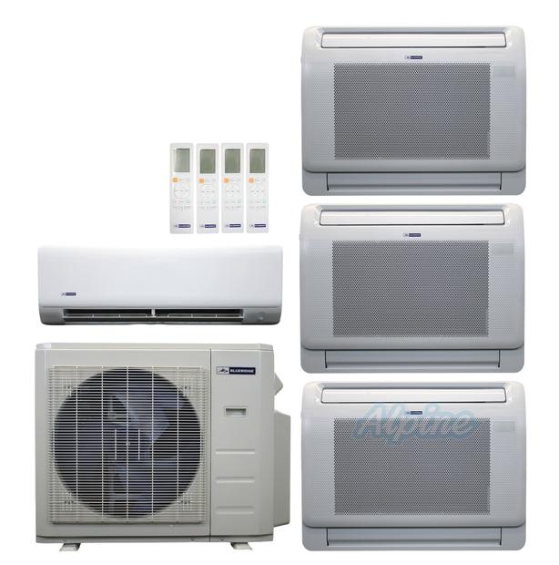 Photo of Blueridge BXM3A36UC0-6WM-12LW-12LW-12LW 36,000 BTU (3 Ton) 4-Zone 23 SEER2 Inverter R-454B XM3 Series Heat Pump Ultra Cool/Ultra Heat System 61115