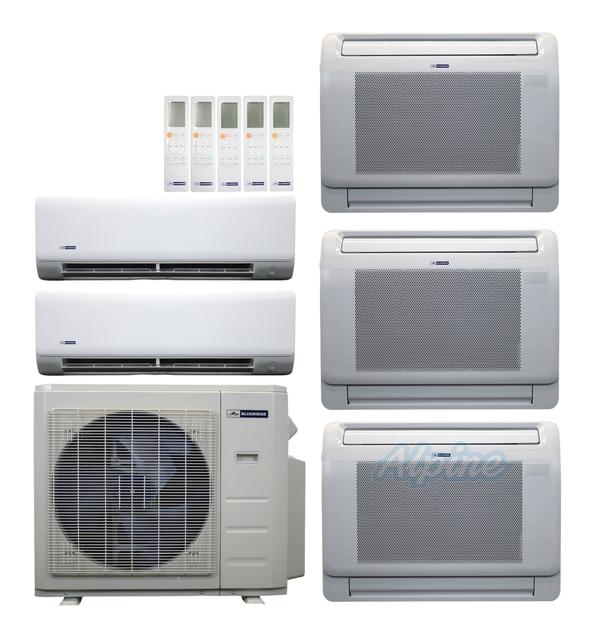 Photo of Blueridge BXM3A36UC0-6WM-6WM-12LW-12LW-12LW 36,000 BTU (3 Ton) 5-Zone 23 SEER2 Inverter R-454B XM3 Series Heat Pump Ultra Cool/Ultra Heat System 61303