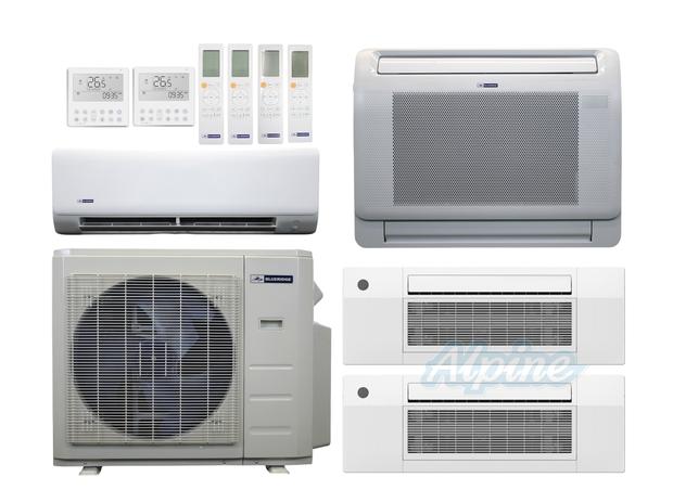 Photo of Blueridge BXM1A36SC0-6CC1-6CC1-12LW-18WM 36,000 BTU (3 Ton) 4-Zone 24 SEER2 Inverter R-454B XM1 Series Heat Pump Condenser System 61048