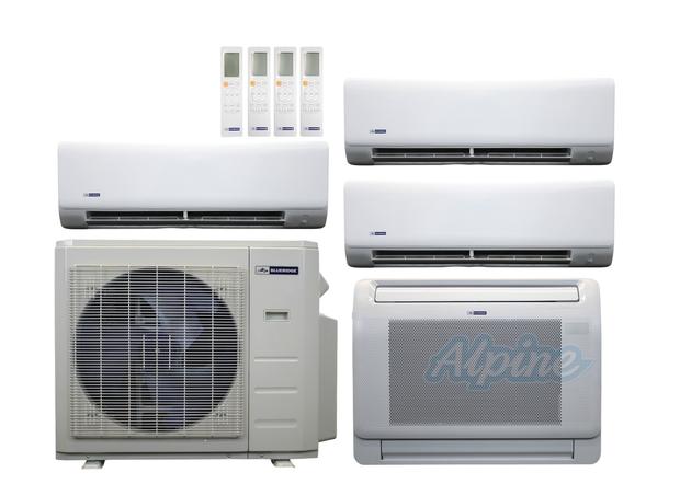 Photo of Blueridge BXM3A27UC0-9WM-9WM-12LW-12WM 27,000 BTU (2.3 Ton) 4-Zone 23 SEER2 Inverter R-454B XM3 Series Heat Pump Ultra Cool/Ultra Heat System 61050