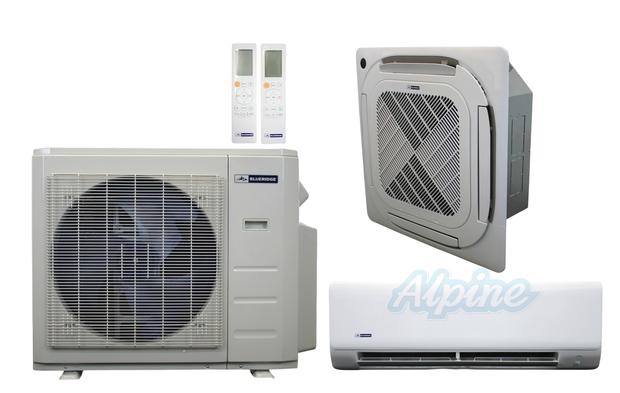Photo of Blueridge BXM1A18SC0-9CC4-9WM 18,000 BTU (1.5 Ton) 2-Zone 25.1 SEER2 Inverter R-454B XM1 Series Heat Pump Condenser System 61189