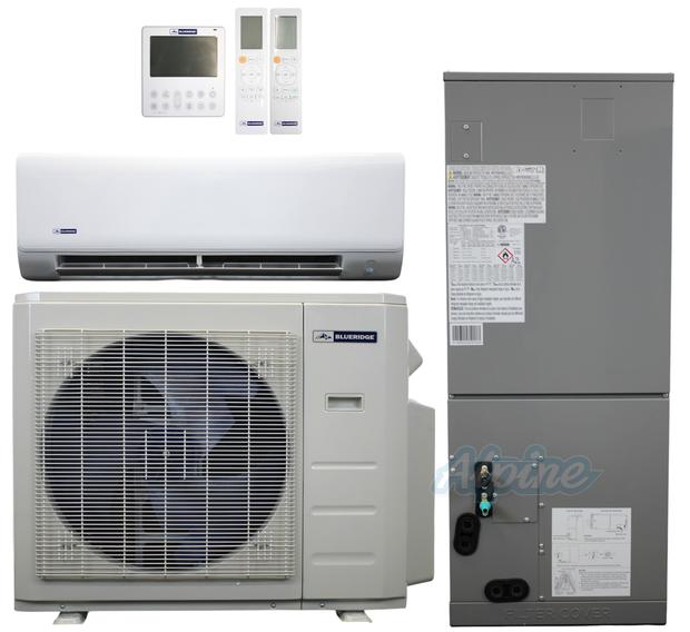 Photo of Blueridge BXM1A36SC0-12WM-24DH 36000 BTU (3 Ton) 2-Zone 22 SEER2 Inverter R-454B XM1 Series Heat Pump Ultra Cool/Ultra Heat System 63305