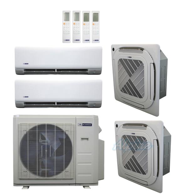 Photo of Blueridge BXM1A27SC0-9CC4-9CC4-9WM-9WM 27,000 BTU (2.3 Ton) 4-Zone 25 SEER2 Inverter R-454B XM1 Series Heat Pump Condenser System 61225