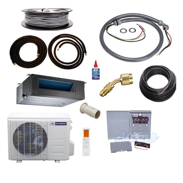 Photo of Blueridge BMY36U17CD KIT25 36,000 BTU (3 Ton) 16.7 SEER - S2 SERIES - 208/230V U-Match Single Zone Concealed Duct Mini Split System KIT 25FT 55362
