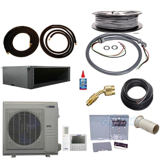 Photo of Blueridge BXL1A36SC0-36CDH-KIT15 36,000 BTU (3 Ton) 1-Zone 18.7 SEER2 Inverter R-454B XL1 Heat Pump Condenser System KIT 15 FT 60480