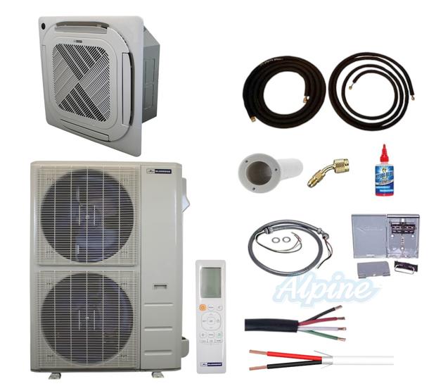 Photo of Blueridge BXL1A48SC0-48CC4-KIT15 48,000 BTU (4 Ton) 1-Zone 19 SEER2 Inverter R-454B XL1 Heat Pump Condenser System KIT 15 FT 60205
