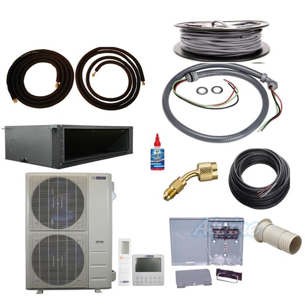 Photo of Blueridge BXL1A60SC0-60CDH-KIT15 58,000 BTU (4.8 Ton) 1-Zone 17 SEER2 Inverter R-454B XL1 Heat Pump Condenser System KIT 15 FT 60202