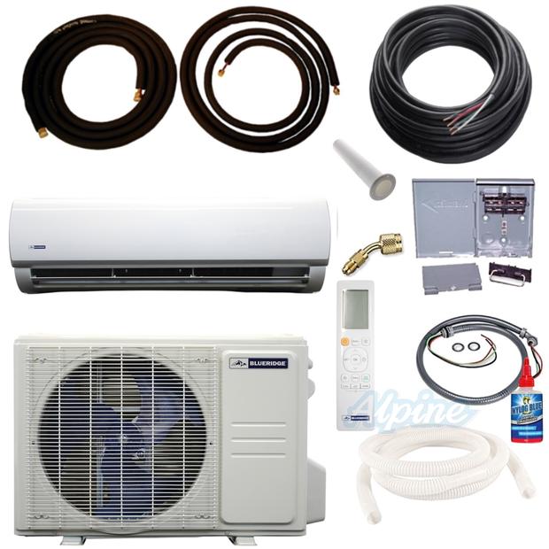 Photo of Blueridge BXS1A12SCV-12WMV-KIT25 12,000 BTU (1 Ton) 1-Zone 19 SEER2 Inverter R-454B XS1 Heat Pump Condenser System KIT 25 FT 60472
