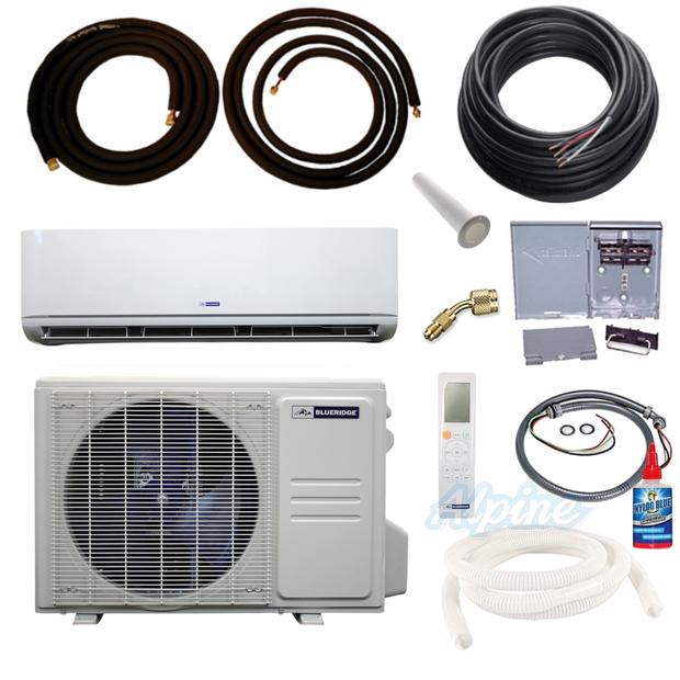 Photo of Blueridge BXS2A09SC0-9WM-KIT15 9,000 BTU (0.8 Ton) 1-Zone 21.6 SEER2 Inverter R-454B XS2 Heat Pump Condenser System KIT 15 FT 60291