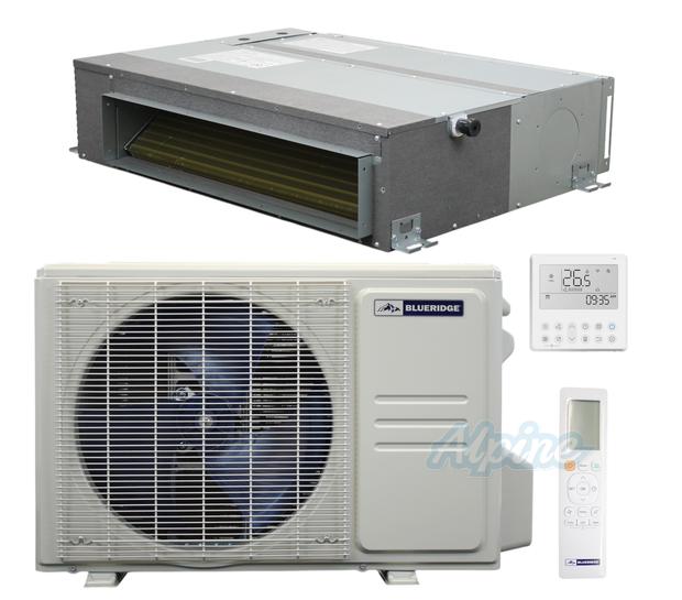 Photo of Blueridge BXS3A12SC0-12CDH 12,000 BTU (1 Ton) 1-Zone 19.5 SEER2 Inverter R-454B XS3 Heat Pump Condenser System 60721
