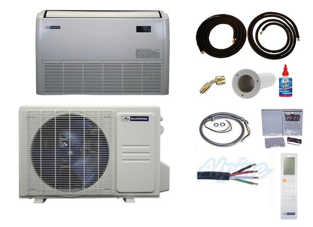 Photo of Blueridge BXS5A24UC0-24FC0-KIT15 22,000 BTU (1.8 Ton) 1-Zone 20.4 SEER2 Inverter R-454B XS5 Heat Pump Ultra Cool/Ultra Heat System KIT 15 FT 60746