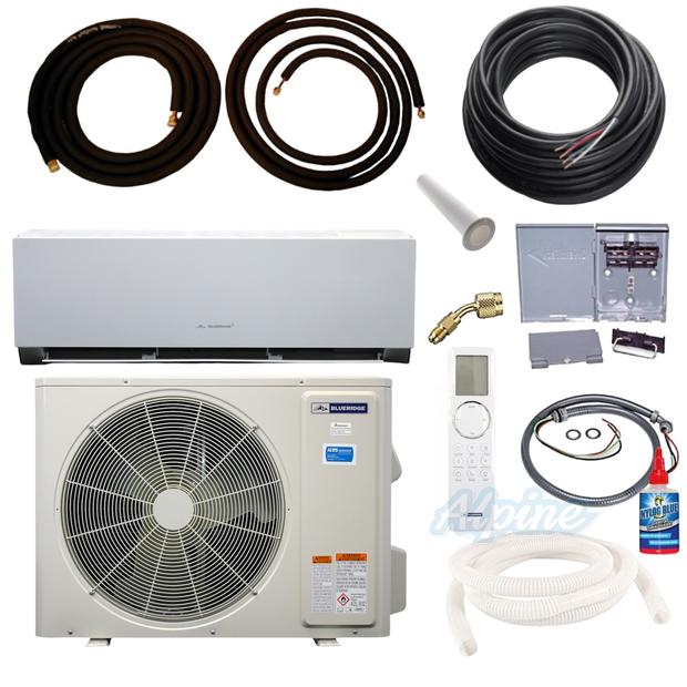Photo of Blueridge BXS4Z24UC0-24WM-KIT15 21,000 BTU (1.8 Ton) 1-Zone 23.5 SEER2 Inverter R-32 XS4 Heat Pump Ultra Cool/Ultra Heat System KIT 15 FT 63311
