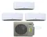 Thumbnail of Blueridge BMM27HHC-BMM12WM-BMM12WM-BMM12WM SND-KIT (Kit No. S1053) SND 27,000 BTU 22 SEER Condenser, x3 New 12,000 BTU Wall Mounted Ductless Indoor Air Handler 57505