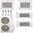 Thumbnail of Blueridge BMM55HH19-12L-12L-18C2-18C2 55,000 BTU (4.5 Ton) 19 SEER / 20 SEER2 - M4 SERIES - HYPER HEAT Four Zone Ductless Mini-Split Heat Pump System - Wi-Fi Capable 55579