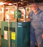 Hugh Cerutti with their install