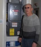 Hap DeSimone with their install