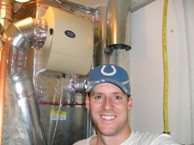 Justin Goodin with their install