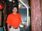 Larry Hull with their install