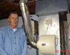 Jim Barber with their install