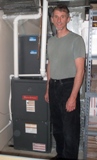 John Dinsley with their install