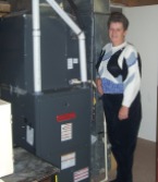 Lynda Legault with their install