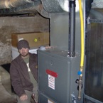 Bob Parkinson with their install