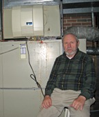 John Russell with their install