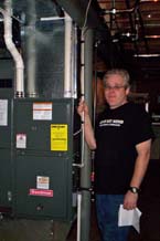 Carey Badner with their install