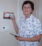Lori Priger with their install