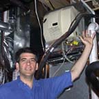 Mitchell Bell with their humidifier