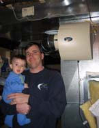 Brian Vass with their install